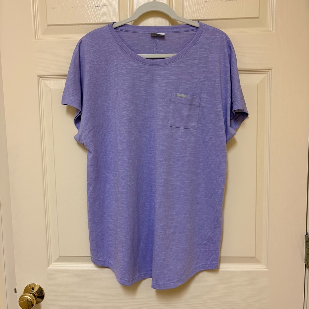 Women’s Columbia Purple Short Sleeve Active Tee XXL